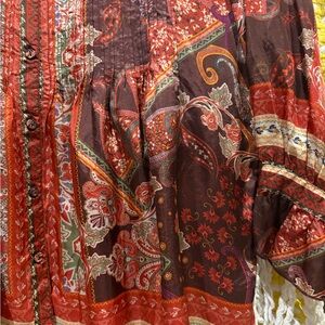 Johnny Was Multicolor Paisley Women’s Shirt NWT
